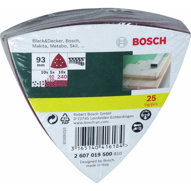 Bosch 2 607 019 500 slīpmašīnu piederums 25 pcs