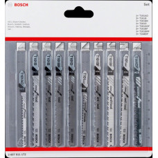 Bosch 2 607 011 172 finierzāģis/zobenzāģa asmens Figūrzāģa asmens 10 pcs