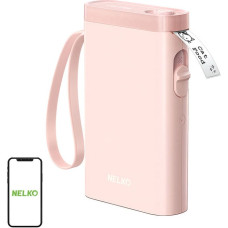 Nelko P21 thermal label printer (pink)