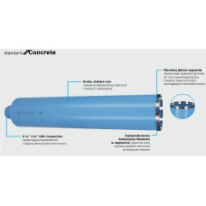 Bosch DIAMOND HOLESAW DIAMETER 72 X 450MM THREAD 1-1/4