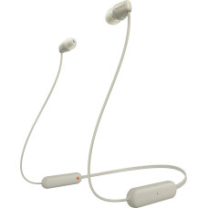 Sony WI-C100C, headphones (beige, bluetooth, USB-C)