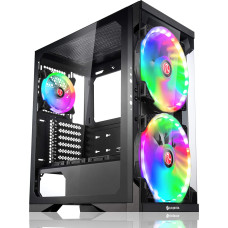 Raijintek SILENOS PRO, tower case (black, version with ARGB fan, tempered glass)