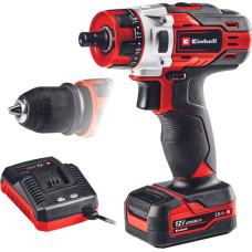 Einhell Cordless Drill TE-CD 12/1 X-Li, 12V (red/black, Li-Ion battery 2Ah)