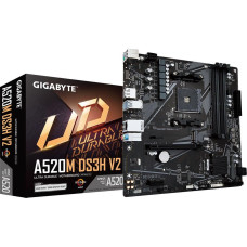 Gigabyte Mainboard|GIGABYTE|AMD A520|SAM4|Micro-ATX|Memory DDR4|Memory slots 4|1xPCI-Express 3.0 1x|1xPCI-Express 3.0 16x|1xM.2|1xHDMI|1xDisplayPort|2xUSB 2.0|4xUSB 3.2|1xPS/2|1xRJ45|3xAudio port|A520MDS3HV21.1