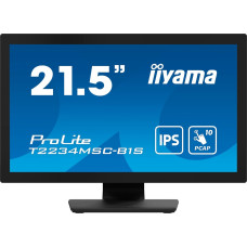 Iiyama ProLite T2234MSC-B1S, LED monitor - 21.5 -  black (matt), FullHD, IPS, VGA, HDMI, DisplayPort