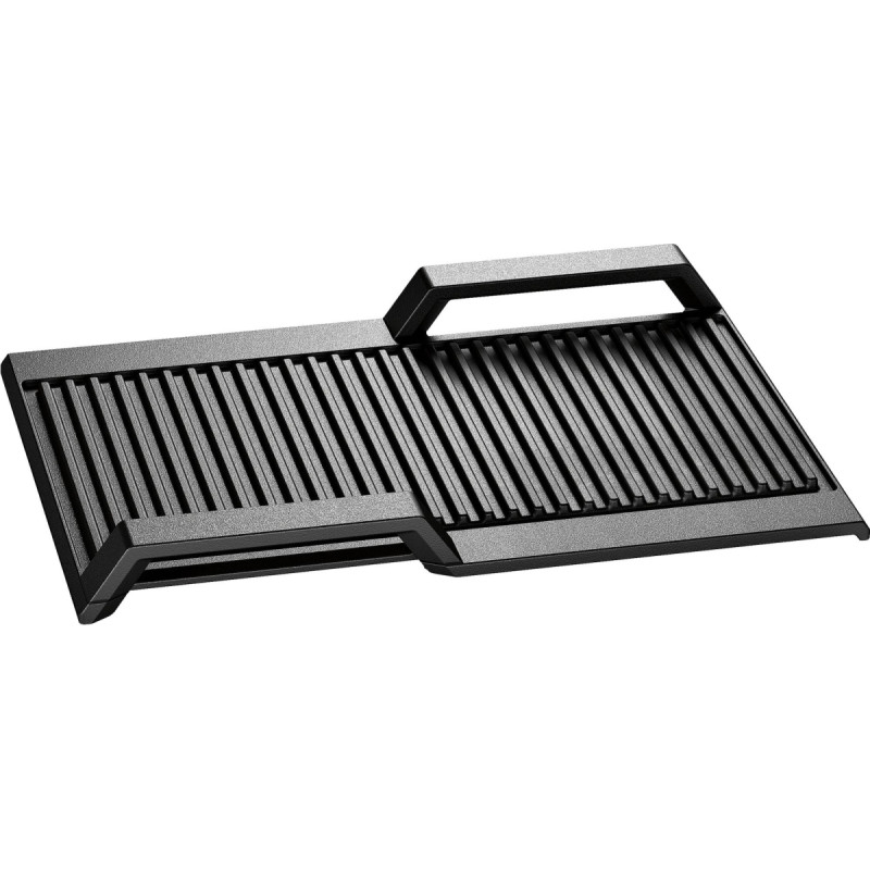 Siemens grill plate HZ390522 (dark grey, ribbed)