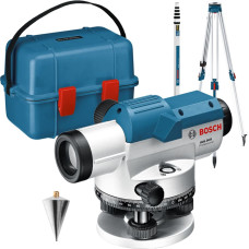 Bosch optical level GOL 26 D Professional, with construction tripod (blue, case, measuring unit 360 degrees)