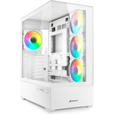 Sharkoon AK6 RGB , Tower case (white, Tempered Glass x 2)