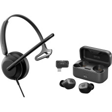 Epos IMPACT 730 Bundle, Headset (Mono, Headband, incl. GTW 270 Series In-Ear Headphones)