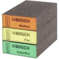 Bosch EXPERT S471 standard sanding block set, 3 pieces, sanding sponge (multicolored, 97 x 69 x 26mm)