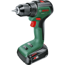 Bosch cordless drill UniversalDrill 18V-60 (green/black, Li-ion battery 2.0Ah, case, POWER FOR ALL ALLIANCE)