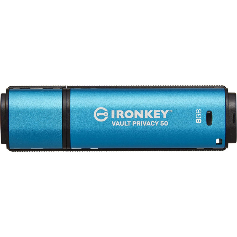 Kingston IronKey Vault Privacy 50 8 GB USB stick (light blue/black, USB-A 3.2 Gen 1)