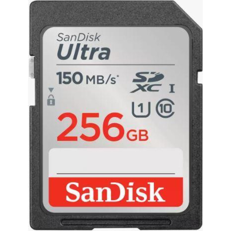 Sandisk Ultra SDXC UHS-I   256GB 150MB/s       SDSDUNC-256G-GN6IN