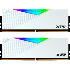 Adata DDR5 - 64GB - 6400 - CL - 32 (2x 32 GB) dual kit, RAM (white, AX5U6400C3232G-DCLARWH, Lancer RGB, INTEL XMP)