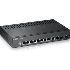 Zyxel GS2220-10-EU0101F tīkla pārslēgs Vadīts L2 Gigabit Ethernet (10/100/1000) Melns