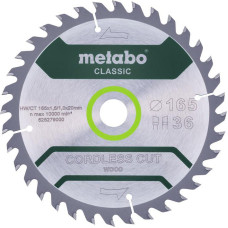 Metabo PIŁA TARCZOWA HW/CT 165x20x36z    CORDLESS CUT WOOD CLASSIC