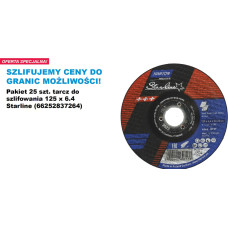 Norton TARCZA DO SZLIFOWANIA STARLINE 125mm x 6,4mm A24Q-BF27 DO METALU /25szt.