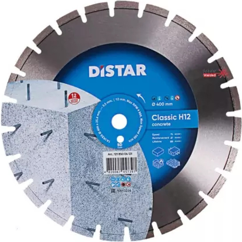 Distar TARCZA DIAMENTOWA CLASSIC H12 404 x 3,5/2,5 x 25,4mm