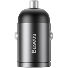 Baseus Mini ładowarka samochodowa Baseus Tiny Star USB-C, QC 4.0+, PD, 30W (szara)