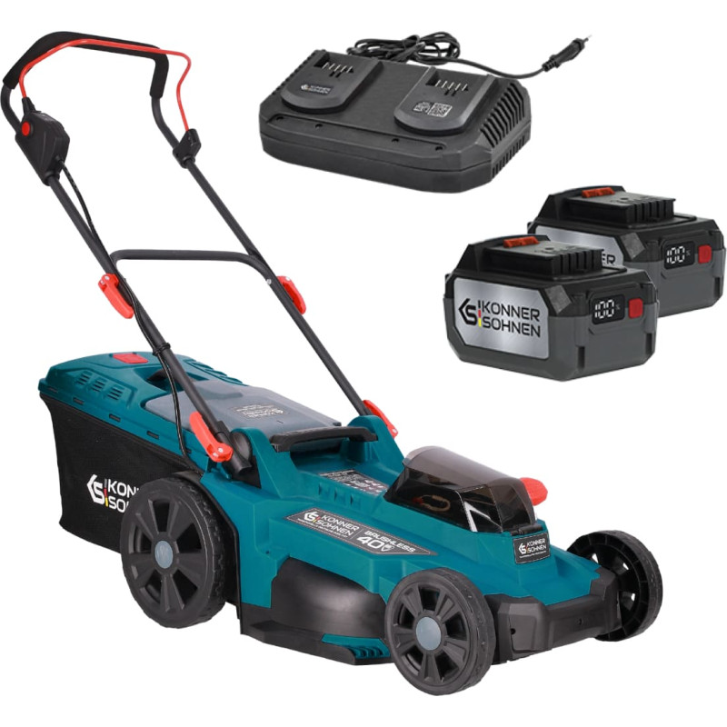 Akumulatora zāles pļāvējs 40V 2x4.0Ah 43cm KS 43LM-40V-240 KONNER & SOHNEN
