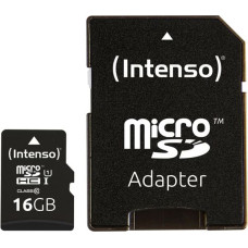 Intenso MEMORY MICRO SDHC 16GB UHS-I/W/ADAPTER 3423470 INTENSO