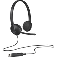 Logitech H340 Austiņas Vadu Birojs / zvanu centrs USB Type-A Melns