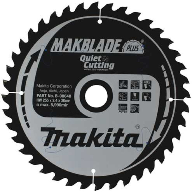 Makita PIŁA TARCZOWA DO DREWNA 305x30mm 40-ZĘBÓW MAKBLADE >>>B-32493