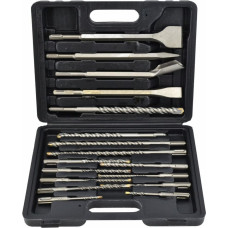 Awtools AW SDS-PLUS DRILL BIT+CHISEL SET 17pcs