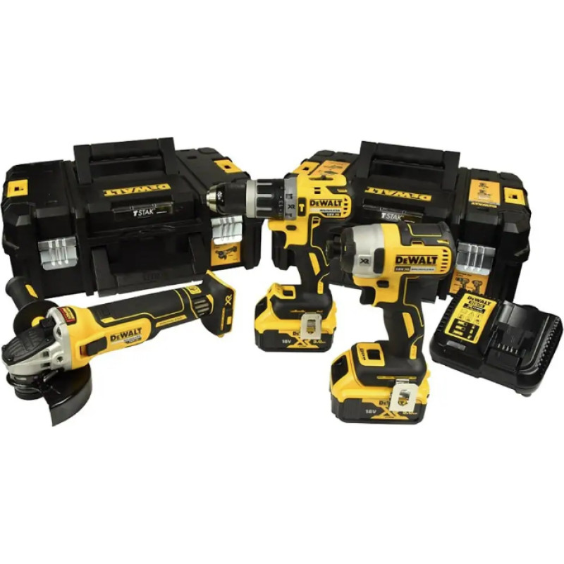 Dewalt ZESTAW COMBO 18V DCK384P2T (DCD796+DCF887+DCG405) 2x5,0Ah