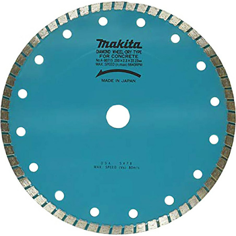 Makita TARCZA DIAMENTOWA 230x22,23mm TURBO (NA SUCHO) PŁYTKI