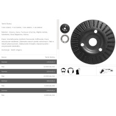 Tarpol TARNIK SKOŚNY FI = 125mm x 3 x 22,2mm,  GŁADŹ WSTĘPNA  T-12