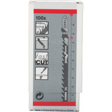 Bosch Jigsaw blade T 244 D Speed for Wood, 100mm (100 pieces)