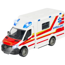 Simba-Dickie Majorette Mercedes-Benz Sprinter ambulance, toy vehicle (white/red)