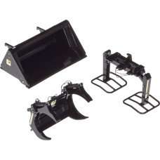 Wiking front loader tools set A black, model vehicle