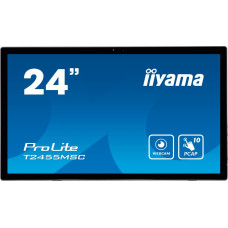 Iiyama ProLite T2455MSC-B1, LED monitor - 24 - black, FullHD, IPS, touchscreen