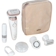 Braun Silk-épil 9 Flex 9-360 3D 40 pincetes Rožu, Balts