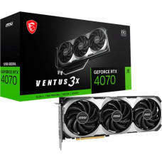 MSI GeForce RTX 4070 VENTUS 3X E1 OC, graphics card (DLSS 3, 3x DisplayPort, 1x HDMI 2.1a)