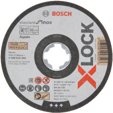 Bosch X-LOCK separation 125x1,0 h f INOX - 2608619262 straight