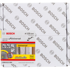 Bosch diamond cutting disc Standard for Universal, 125mm (10 pieces, bore 22.23mm)