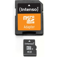 Intenso microSD 4GB 5/21 Class 4 +Adapter