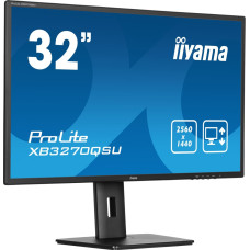 Iiyama ProLite XB3270QSU-B1, LED monitor - 31.5 - black (matt), WQHD, IPS, HDMI, DP, ergonomic stand, 100Hz panel