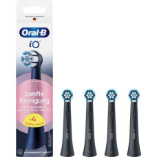 Oral-B iO Aufsteckbürsten Sanfte Reinigung BLACK 4er