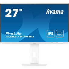 Iiyama ProLite XUB2797HSU-W2, LED monitor - 27 -  white (matt), FullHD, IPS, USB hub, 100Hz panel