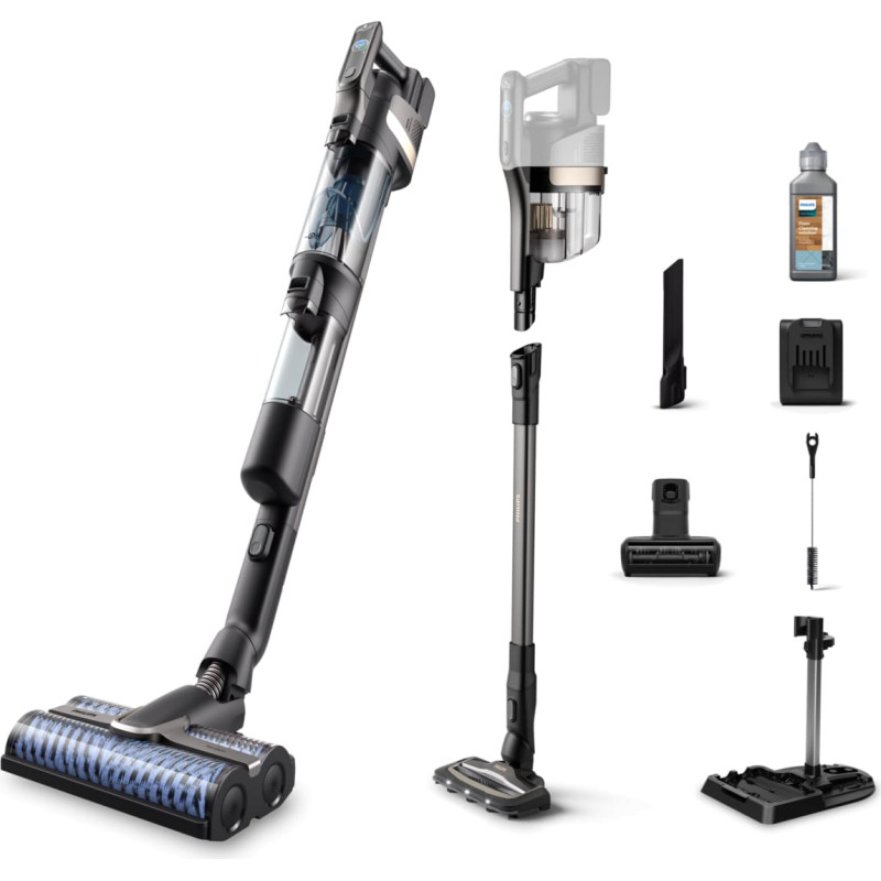 Philips AquaTrio Cordless XW9383/01 9000. sēr. bezv. sausās, mitrās tīrī&scaron;. putekļūcējs