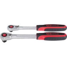 Ks Tools SlimPOWER Reversible Ratchetn Set, 2-pcs 1/4 + 1/2