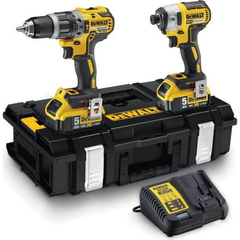 Dewalt .ZESTAW COMBO 18V (DCD796+DCF887) 2x5,0Ah TOUGH SYSTEM DCK266P2