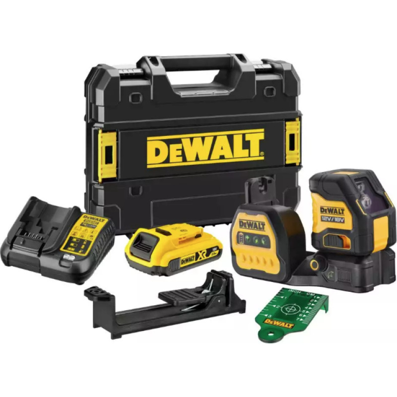 Dewalt .LASER LINIOWY 12/18V 1x2,0Ah DCE088D1G18