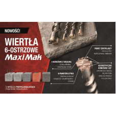 Makita WIERTŁO SDS MAX 20x 780x 920mm MAXI MAK 6-OSTRZOWE