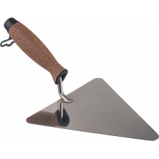 Awtools AW STAINLESS STEEL TRIANGULAR BUCKET TROWEL 180mm/ CORK HANDLE