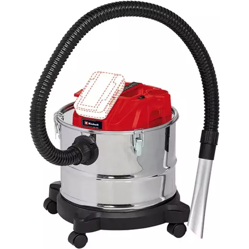 Einhell TE-AV 18/15 Li C-Solo, ash vacuum cleaner (silver/red, without battery and charger)